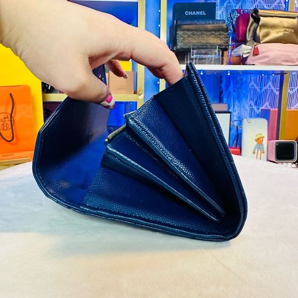 YSL Classic Monogram Flap Mattelasse Chevron Leather Large Wallet Let - Picture 12 of 17